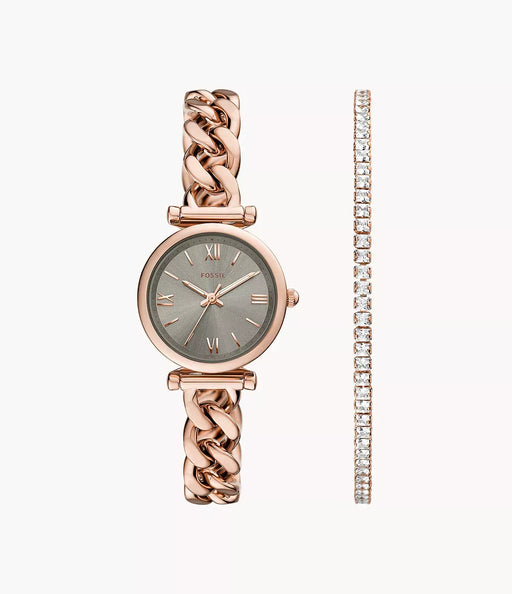 Fossil Gift Set Gray Stainless Steel Women Watch Es5378Set_1