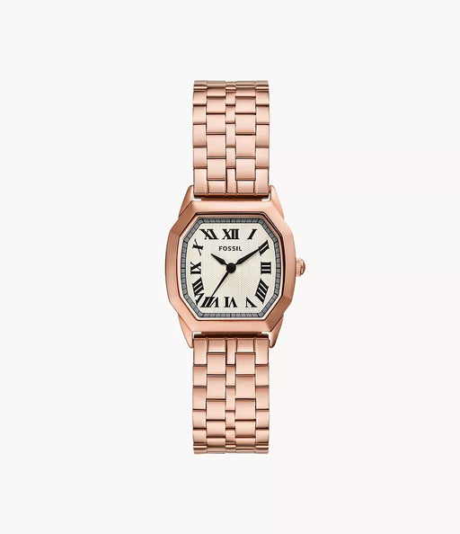 Fossil Harlow Cream Stainless Steel Women Watch Es5386_1