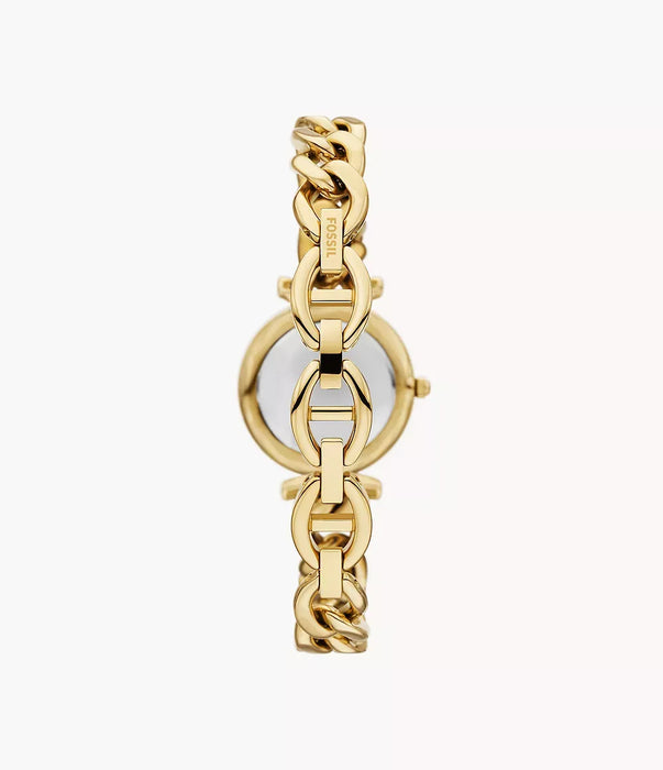 Fossil Gift Set Gold Stainless Steel Women Watch Es5387Set_3