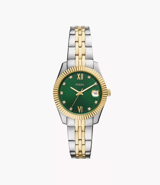Fossil Scarlette Green Stainless Steel Women Watch Es5388_1