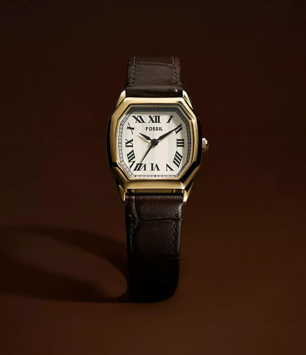 Fossil Harlow Cream Stainless Steel Women Watch Es5426_9