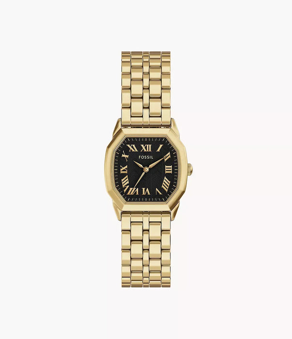 Fossil Harlow Black Stainless Steel Women Watch Es5433_1