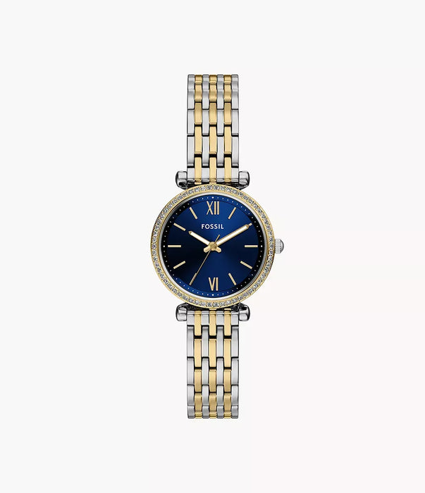 Fossil Carlie Blue Stainless Steel Women Watch Es5438_1