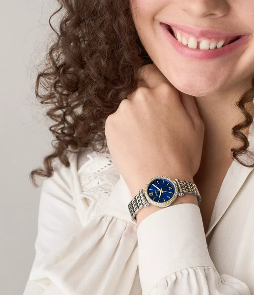 Fossil Carlie Blue Stainless Steel Women Watch Es5438_2