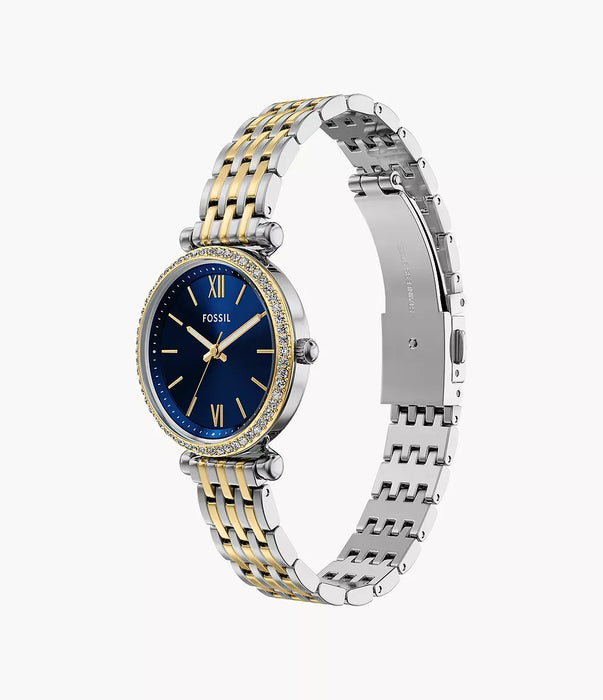 Fossil Carlie Blue Stainless Steel Women Watch Es5438_7
