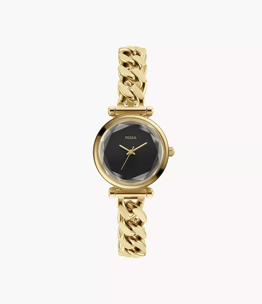 Fossil Carlie Black Stainless Steel Women Watch Es5440_1