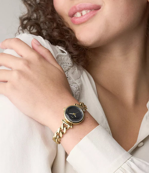 Fossil Carlie Black Stainless Steel Women Watch Es5440_2