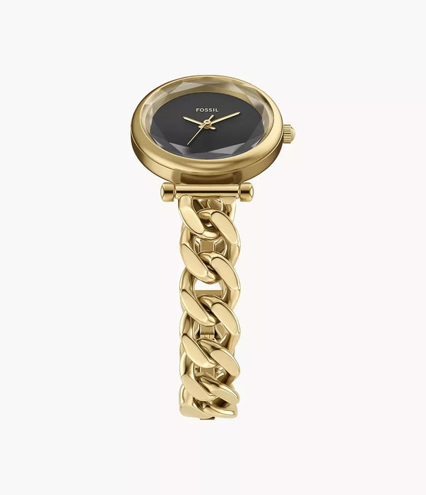 Fossil Carlie Black Stainless Steel Women Watch Es5440_5