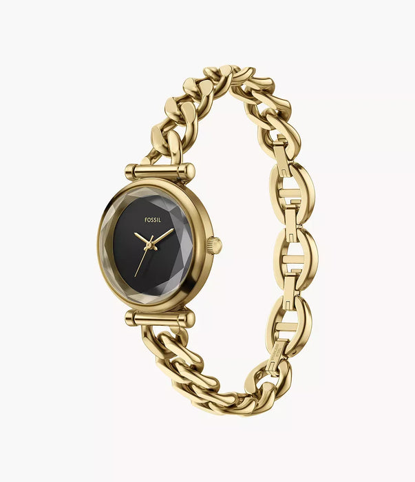 Fossil Carlie Black Stainless Steel Women Watch Es5440_7