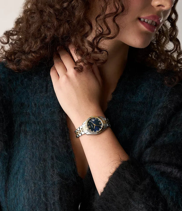 Fossil Scarlette Blue Stainless Steel Women Watch Es5443_2