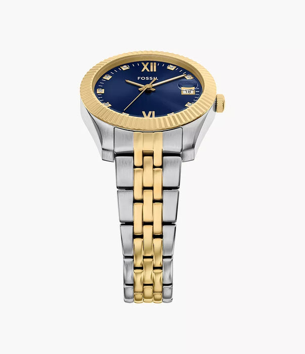 Fossil Scarlette Blue Stainless Steel Women Watch Es5443_5