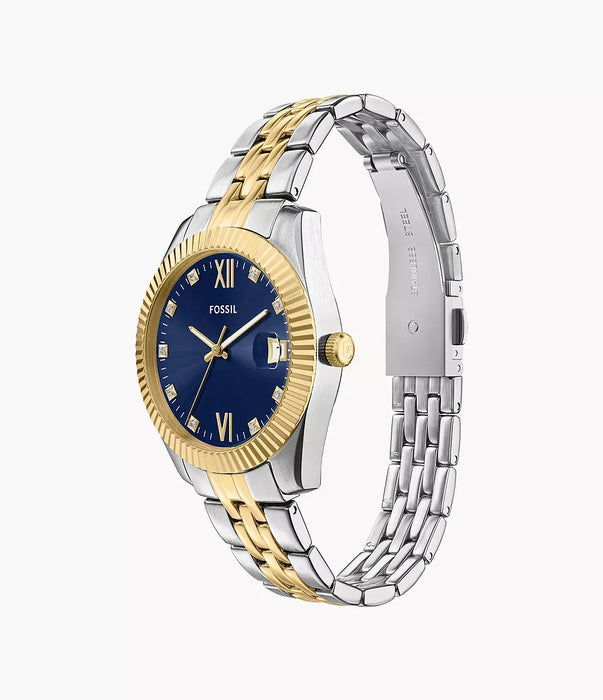Fossil Scarlette Blue Stainless Steel Women Watch Es5443_7