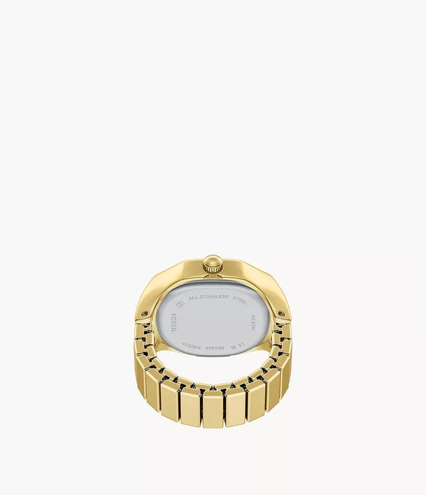 Fossil Harlow Watch Ring Cream Stainless Steel Women Watch Es5446_6