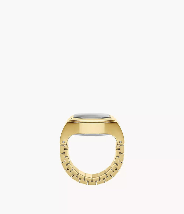 Fossil Harlow Watch Ring Cream Stainless Steel Women Watch Es5446_8