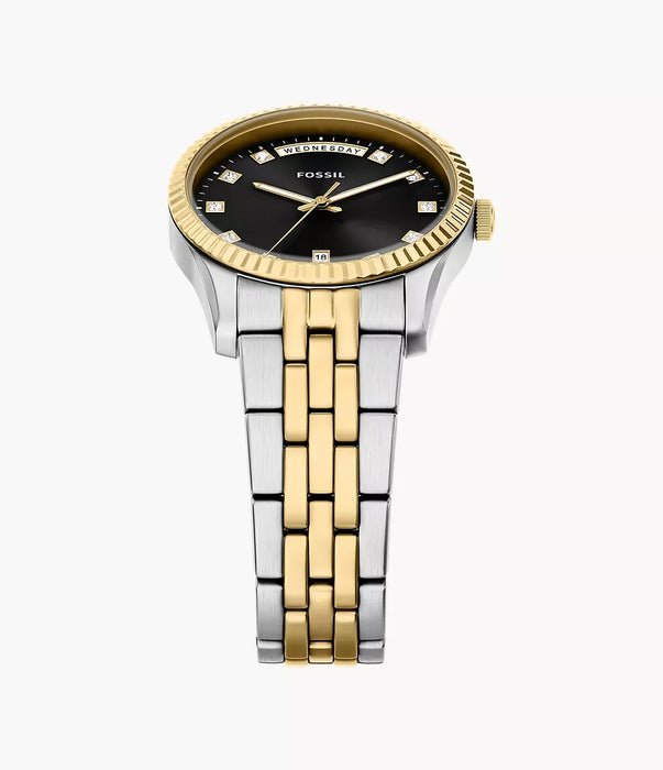 Fossil Scarlette Black Stainless Steel Women Watch Es5458_5