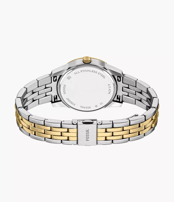 Fossil Scarlette Black Stainless Steel Women Watch Es5458_6