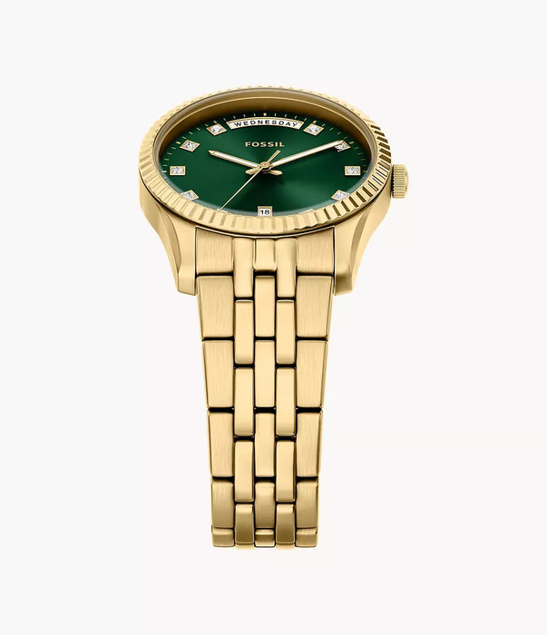 Fossil Scarlette Green Stainless Steel Women Watch Es5460_5