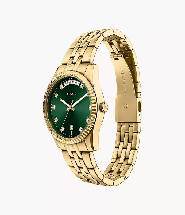 Fossil Scarlette Green Stainless Steel Women Watch Es5460_7
