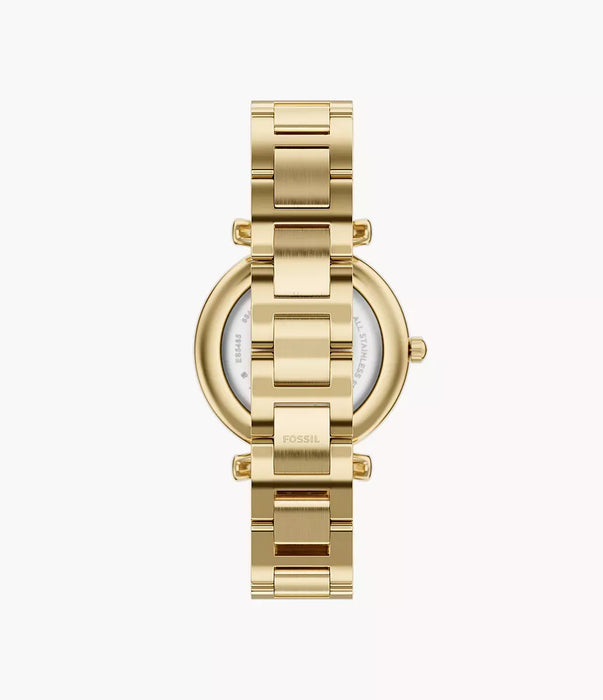 Fossil Carlie Gold Stainless Steel Women Watch Es5465_3