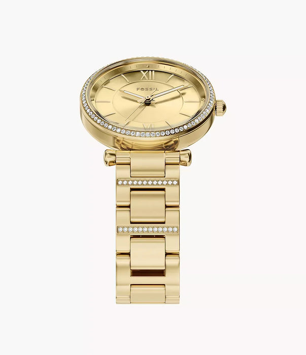 Fossil Carlie Gold Stainless Steel Women Watch Es5465_5