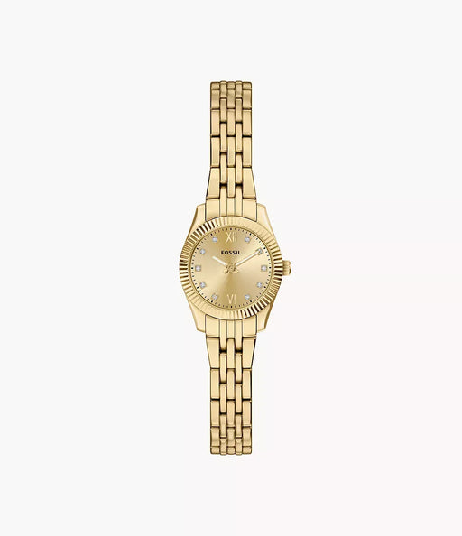 Fossil Scarlette Gold Stainless Steel Women Watch Es5474_1