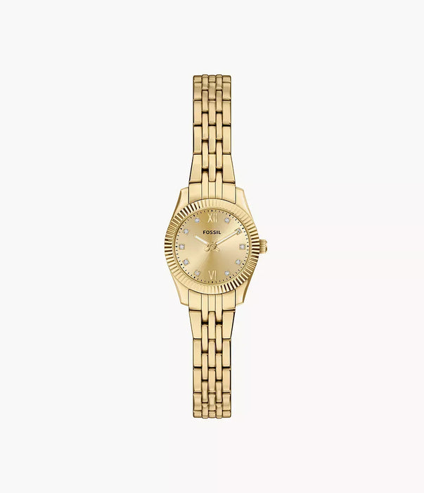 Fossil Scarlette Gold Stainless Steel Women Watch Es5474_1