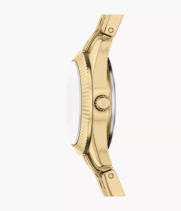 Fossil Scarlette Gold Stainless Steel Women Watch Es5474_4