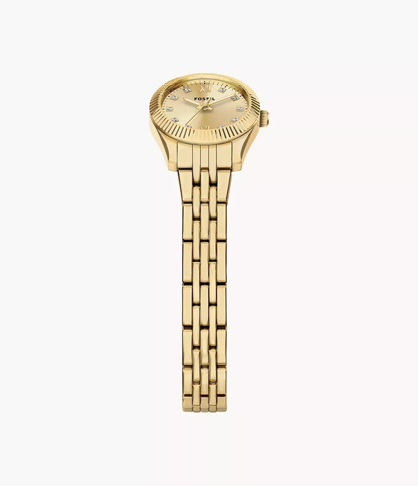 Fossil Scarlette Gold Stainless Steel Women Watch Es5474_5