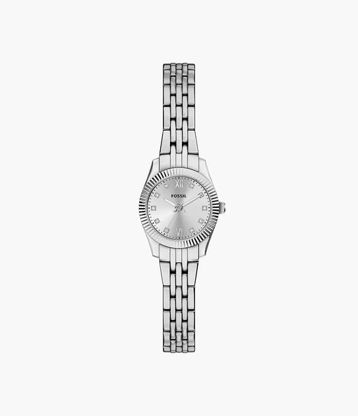 Fossil Scarlette Silver Stainless Steel Women Watch Es5475_1