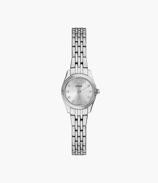 Fossil Scarlette Silver Stainless Steel Women Watch Es5475_1