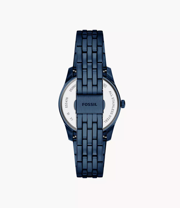 Fossil Scarlette Blue Stainless Steel Women Watch Es5476_4