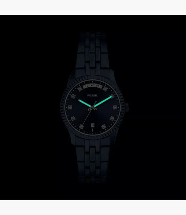 Fossil Scarlette Blue Stainless Steel Women Watch Es5476_9