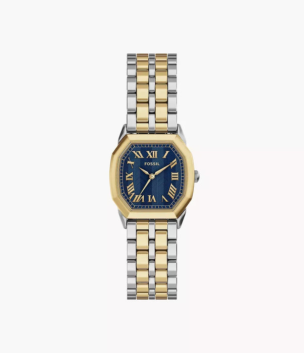 Fossil Harlow Blue Stainless Steel Women Watch Es5480_1