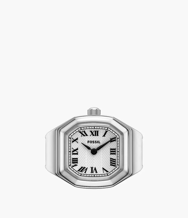Fossil Harlow Watch Ring Silver Stainless Steel Women Watch Es5482_3