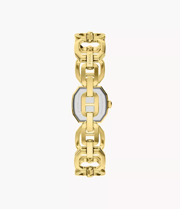 Fossil Harlow Cream Stainless Steel Women Watch Es5483_3