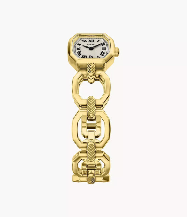 Fossil Harlow Cream Stainless Steel Women Watch Es5483_5