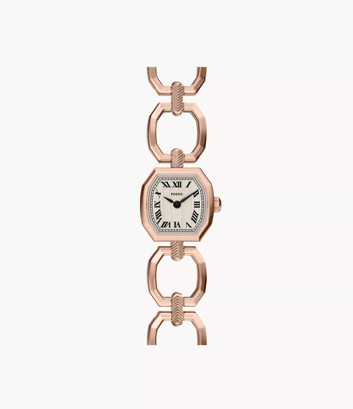 Fossil Harlow Cream Stainless Steel Women Watch Es5484_1
