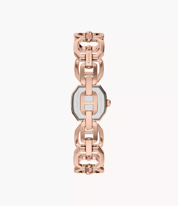 Fossil Harlow Cream Stainless Steel Women Watch Es5484_3