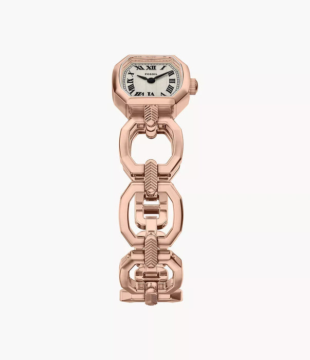Fossil Harlow Cream Stainless Steel Women Watch Es5484_5