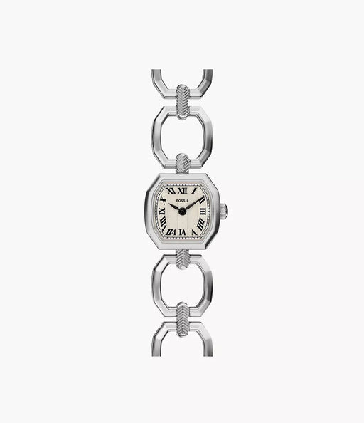 Fossil Harlow Cream Stainless Steel Women Watch Es5485_1