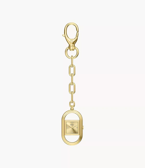 Fossil Watch Bag Charm Gold Alloy Women Watch Es5487_5