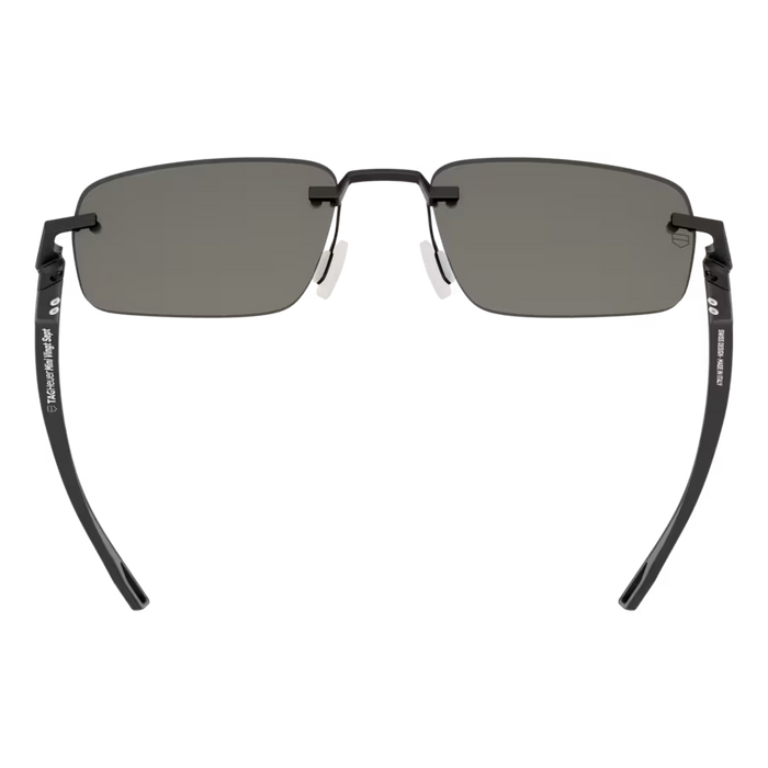 TAG Heuer Mini Vingt-Sept Tarmac Grey Rimless Rectangular Men's Sunglasses
