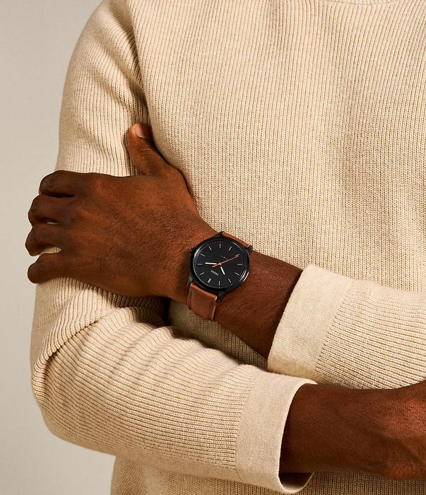 Fossil Core Black Stainless Steel Men Watch Fs5305_2