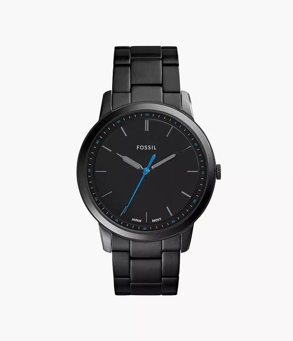 Fossil Core Black Stainless Steel Men Watch Fs5308_1