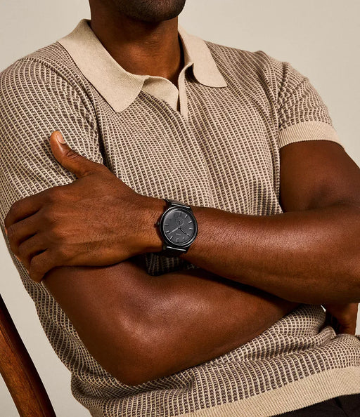 Fossil The Minimalist - Mono Black Stainless Steel Men Watch Fs5447_2