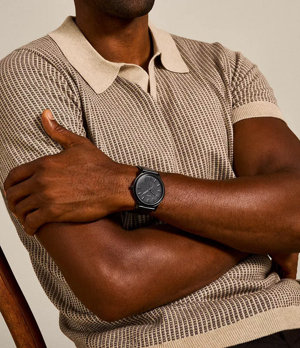 Fossil The Minimalist - Mono Black Stainless Steel Men Watch Fs5447_2