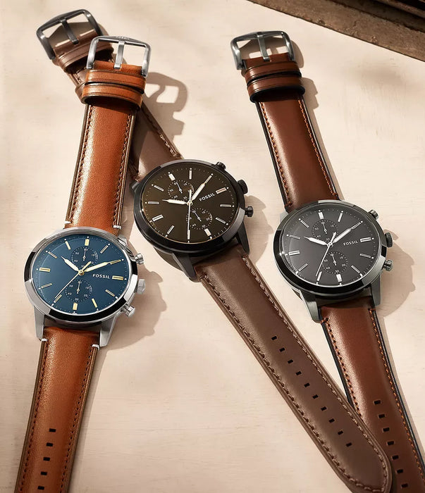 Fossil Neutra Chrono Black Stainless Steel Men Watch Fs5452_4