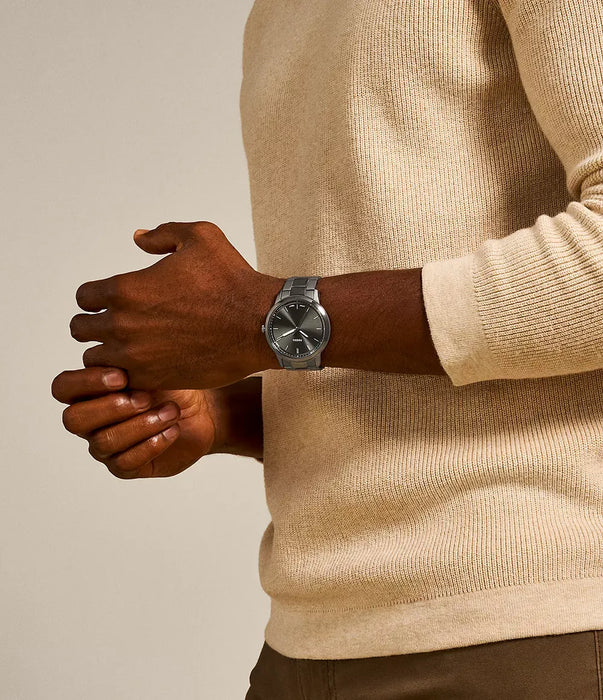 Fossil Color Undertones Gray Stainless Steel Men Watch Fs5459_2