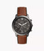 Fossil Smoked Amber Gray Stainless Steel Men Watch Fs5512_1