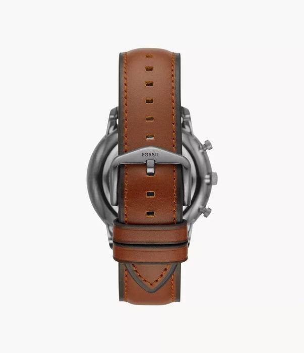 Fossil Smoked Amber Gray Stainless Steel Men Watch Fs5512_3